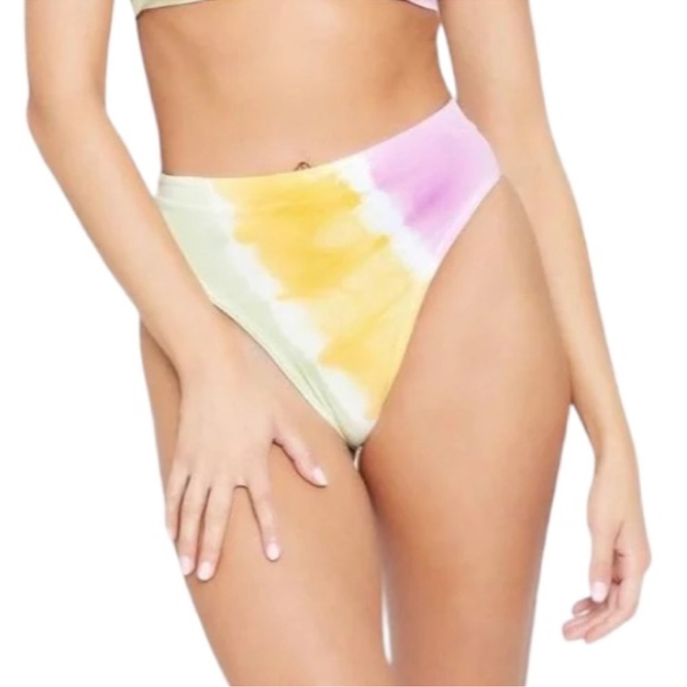 L*Space Diagonal Sunburst Tie Dye Frenchi Bitsy Bikini Bottom
